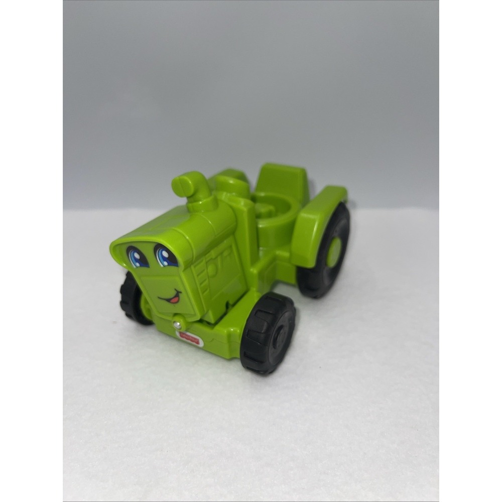 Fisher-Price Little People Toy Tractor Toddler OS Green Excellent Farm Vehicle
